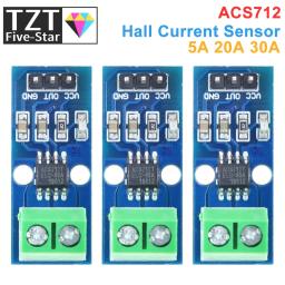Módulo Sensor de Corrente TZT-ACS712 Hall para Arduino, ACS712-30A, ACS712-20A, 5A, 20A Gama - Image 1