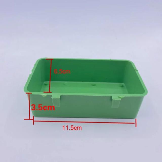 Tigela de Comida e Água para Papagaios e Pequenos Animais, Gaiola de Banho, Bacia e Acessórios para Banho de Aves e Hamsters