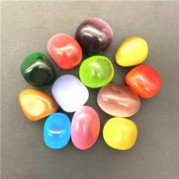 100g 20-30mm olho de gato pedra de cristal cai cura colorido pedra cascalho espécime aquário tanque de peixes decoração - Image 3
