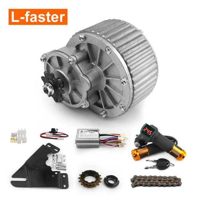 Kit de Conversão de Veículos Elétricos 24V/36V 450W para Triciclos e Bicicletas Elétricas com Motor Lateral Simples