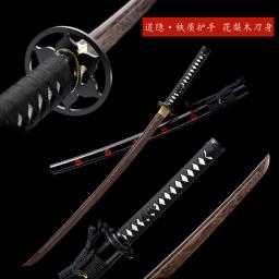 Espada de treinamento samurai japonês katana iaito de qualidade de 103cm, lâmina de jacarandá/wengué, madeira dura sólida laca saya, não afiada - Image 6