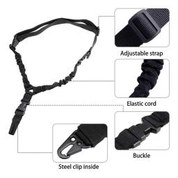 Tactical Gun Sling Tiro Militar Ajustável 3 Ponto Bungee Airsoft Rifle Strapping Belt Caça Caminhadas Acessórios - Image 2