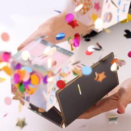 Caixa de Presente Pop-Up Explosão para Meninas, Caixa Surpresa Bounce, Cartões Dobráveis DIY, Aniversário, Dia dos Namorados, Decorações De Festa De Natal - Image 2