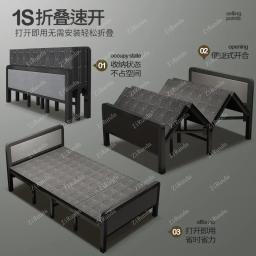 Conjuntos de cama de cochilo para quarto, cama dobrável L, cama de casal para casa, hotel simples, intervalo meio-dia, escritório, camas, conjuntos - Image 3