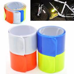 30*3cm destaque faixas reflexivas alta visibilidade refletem cintas para o braço de pulso tornozelo perna noite correndo ciclismo refletor fita - Image 2