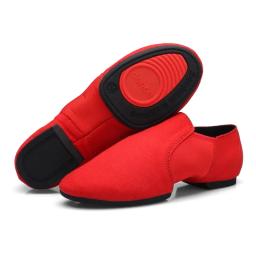 Meninas esporte sapatos de dança lona de borracha macia e camurça sola deslizamento-no ballet jazz salsa sapatos para mulher estiramento jazz sapatos de dança masculino - Image 3