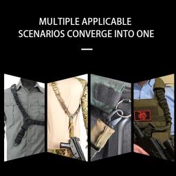 Tactical Gun Sling Tiro Militar Ajustável 3 Ponto Bungee Airsoft Rifle Strapping Belt Caça Caminhadas Acessórios - Image 4