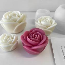 2024 nova flor molde de vela de silicone 3d peônia flor sabão gesso resina fundição molde diy bolo de chocolate ferramenta de cozimento presente de casamento - Image 1
