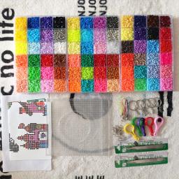 Perler contas kit 5mm/2.6mm mosaico térmico hama contas kit completo 3d quebra-cabeça diy brinquedo crianças artesanato artesanal presente passando contas - Image 2