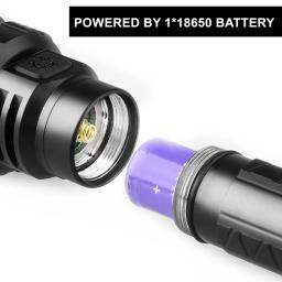 Profissional táticas de caça reconhecimento noturno lanterna led l2 contas lâmpada à prova dwaterproof água recarregável ao ar livre portátil tocha - Image 2