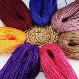 200g 3mm cor fio de cabo de náilon crochê linha oca macrame 100% fibra de polipropileno para diy mão-tecido almofada/chapéu/artesanato - Image 4