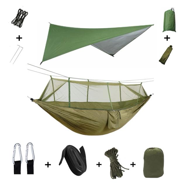 Rede de Camping Anti-Mosquitos com Tenda Impermeável: Equipamentos Portáteis para Sobrevivência ao Ar Livre