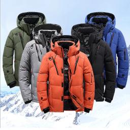 Novo inverno térmico esqui para baixo jaqueta terno de esqui dos homens snowboard babadores calças conjunto quente masculino snowmobile roupas para usar macacão - Image 3