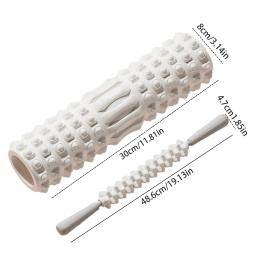 30cm coluna de yoga ginásio fitness pilates rolo de espuma exercício volta massagem rolo yoga tijolo equipamentos fitness em casa em pernas & braços - Image 6