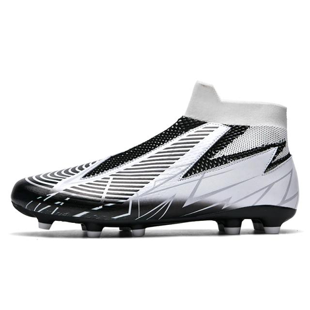 Botas de Futebol Masculinas Ultraleves com Grama Antiderrapante e Cano Alto para Treinamento e Adolescentes