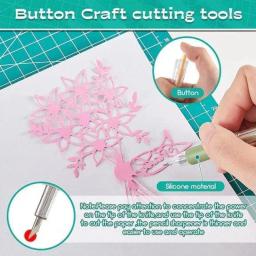 Arte Utilitário Faca Caneta Faca, Cut Stickers, Scrapbooking Ferramenta de Corte, Express Box, Material Escolar, DIY Craft Supplies, 10Pcs - Image 5