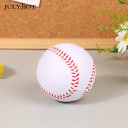 Bolas de beisebol artesanais para prática masculina, bolas brancas para crianças, treinamento físico, bola de jogo em equipe, 7cm - Image 1