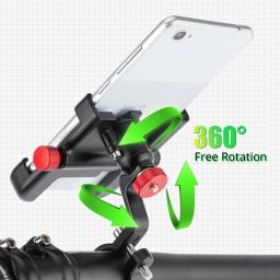 NEWBOLER MTB Phone Mount Stand Suporte Bicicleta 360 Graus Rotatable Alumínio Ajustável Bike Phone Holder Suporte Antiderrapante - Image 4