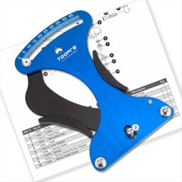 TOOPRE Medidor de tensão de raio de bicicleta, ferramenta de correção de roda, para ajuste de tensão de aro/raio, liga e aço inoxidável, azul - Image 5