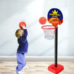 Mini kit de basquete com bomba de bola para crianças, objetivo do basquete, jogo indoor, brinquedo para piscina, 3 pcs set - Image 4