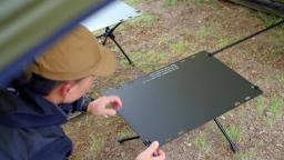 T-510 liga de alumínio igt mesa tática acampamento rack armazenamento piquenique ao ar livre mesa dobrável portátil - Image 1