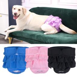 Lavável reutilizável pet calças fisiológicas, calcinha sanitária, fraldas para cães fêmeas, cão grande, médio e grande, Mascotas Suprimentos - Image 1