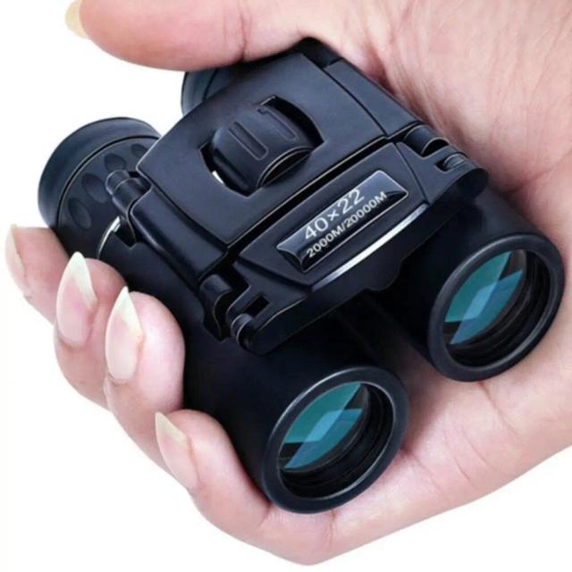 Telescópio Binocular Portátil de Caça com Lentes HD BAK4 FMC, Dobrável e Compacto 40x22