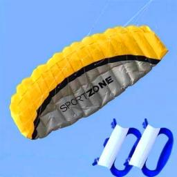Dual Line Stunt Power Kite, Soft Parafoil Kite, Surf Flying, Outdoor Fun Sports, Pipas de praia, Fábrica Kites, 2.5m, Frete Grátis - Image 3