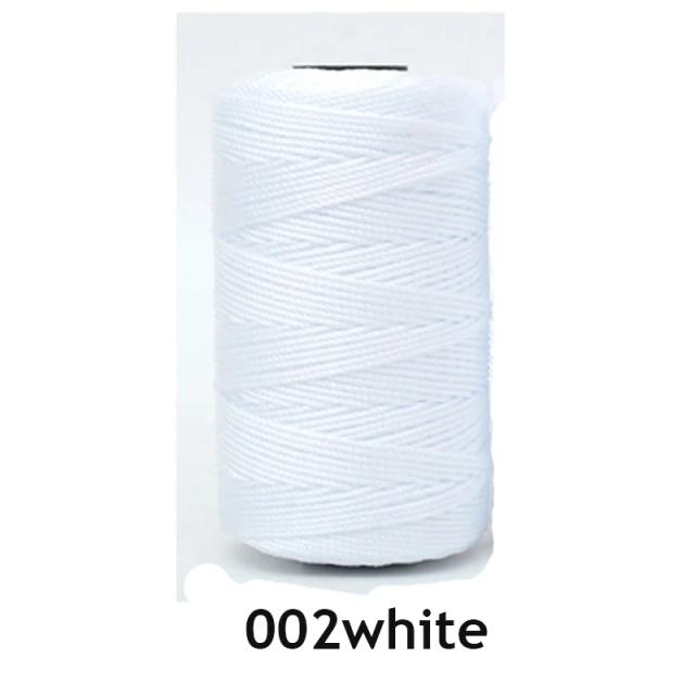 Corda de Poliéster Art Yarn de 200m e 1.5mm para DIY: Macramé, Tricô, Crochê, Sacos, Cestas e Chapéus de Verão