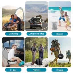 Portátil dobrável móvel WC para acampamento ao ar livre, lixeira Potty, WC móvel, banheiros, viagem de carro, novo - Image 3