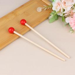 Conjunto de 2 baquetas de madeira para crianças, acessório de percussão para baquetas, 200mm, ferramentas de prática de tambor para iniciantes - Image 4