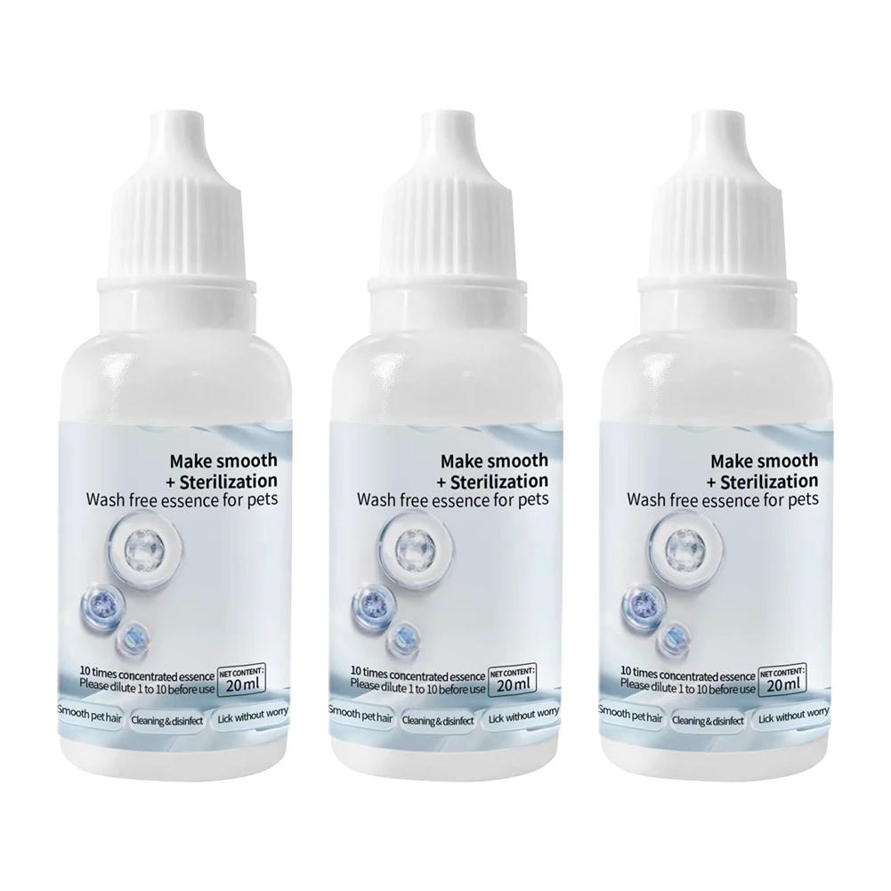 Escova de vapor para limpeza de animais, lavagem livre, soro do cabelo essência, grooming animal, depilação essência gato e cão, steamy, 10-3 pcs - Image 1