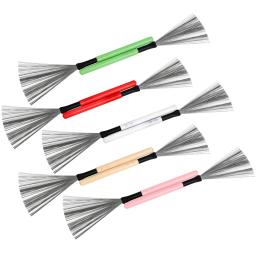 IRIN-Drum Brush Metal Material Percussão Instrumento Peças, retrátil, modelo especial, estilo Jazz, ferramentas de música, baqueta, 2pcs por conjunto - Image 6