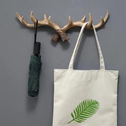 Vintage resina Antler chave gancho, roupas e chapéus gancho, criativo cervo chifre parede pendurado, high-end banheiro, decoração sala de estar - Image 6