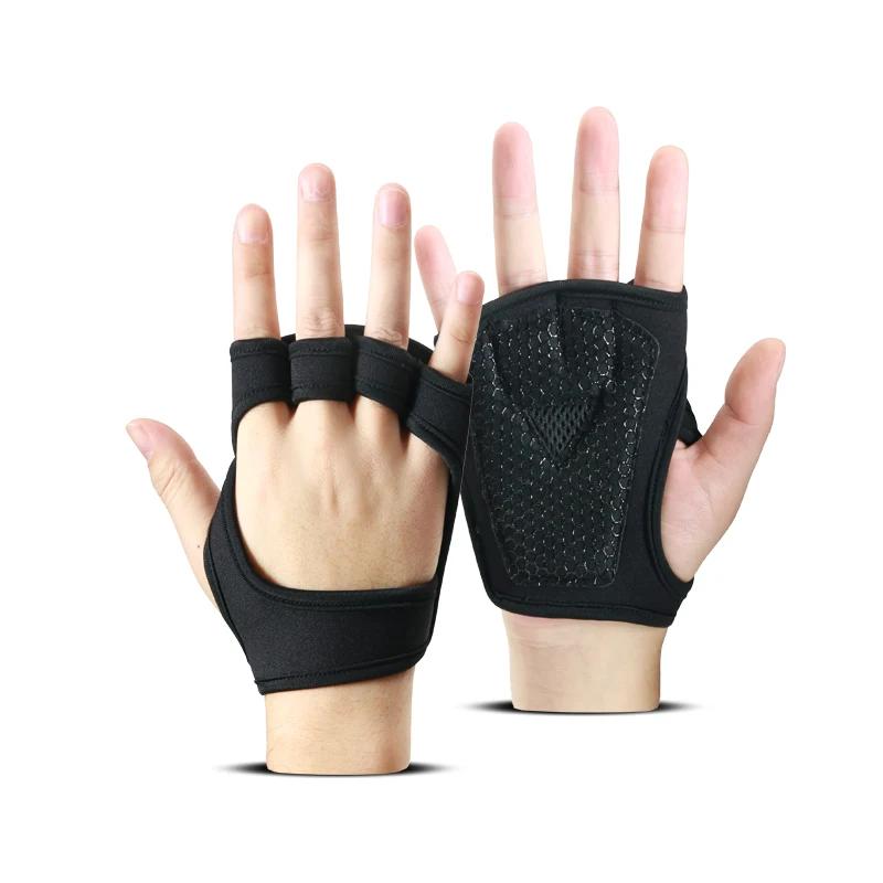 Luvas de musculação para homens e mulheres, protetor de palma, ginástica Fitness, musculação, ginástica, mão, pulso, esportes, 1 par - Image 1