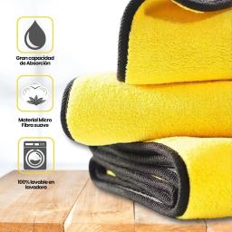 1 pçs toalha de limpeza de microfibra panos de limpeza de carro detalhando profissional secagem de carro toalha de microfibra ferramenta de manutenção de lavagem de carro - Image 3