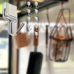 Ganchos magnéticos fortes quadrados, gancho prático de rolamento de carga, Armazenamento multiuso para casa, cozinha, armazenamento de bar, suspensão de chaves, 10 peças - Image 4