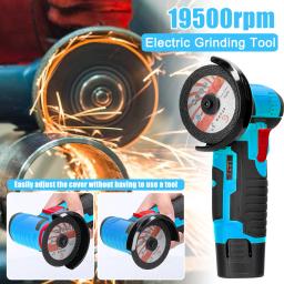 Cordless Mini Angle Grinder cortador, Recarregável Moagem Tool, polimento elétrico, máquina de corte, DIY Carpintaria Disco, 12V - Image 3