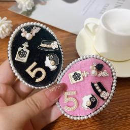Broches de flores de cristal pérola para mulheres, joias corsage vintage, alfinetes de lapela requintados na moda, acessórios para mochilas - Image 2