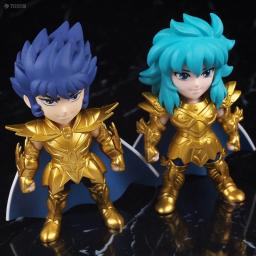 10cm saint seiya anime figura mito pano leo aiólia aquário camus câncer deathmask cavaleiro do zodíaco dourado bonecas japonesas hobbies - Image 6