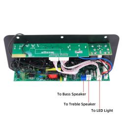 Placa Amplificadora Bluetooth Digital, Subwoofer, Microfone Duplo, Alto-falante Amplificador Karaoke, Home Theater, DIY, 12V, 110V, 220V, 30W - Image 4