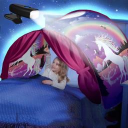 Sonho barracas espaço aventura dobrável barraca de acampamento ao ar livre tenda crianças bebê mosquiteiro criança decoração do quarto - Image 2