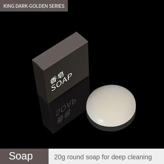Conjunto Personalizável de Higiene Pessoal para Viagem - Série Ouro Escuro com Suprimentos Descartáveis e Creme Dental por Atacado