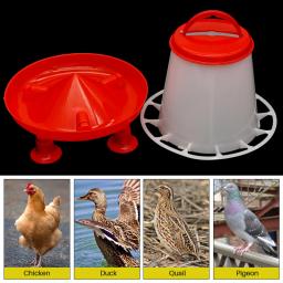Alimentador de aves domésticas com pernas e tampa, Alimentador de frango, Pigeon Quail Feeding Bucket, Alimentador automático de aves grandes, 2kg - Image 4