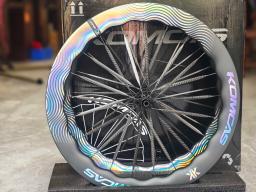 Komcas conjunto de rodas de carbono super colorido xiangyun bicicleta de estrada freio a disco clincher roda carbono 700c dianteiro traseiro 62mm dpd envio - Image 2