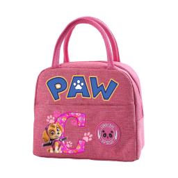 Paw Patrols Lunch Bag para Meninas, Skye Letter A-Z Anime Dog, Bolsa de isolamento térmico, Kids School Picnic Bento Case, Office Food Pouch - Image 1