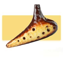 Orff-Ocarina de Cerâmica do Tempo, 12 Buracos, Instrumentos Musicais Profissionais e Acessórios, Ocarina Avançada, Zelda - Image 1