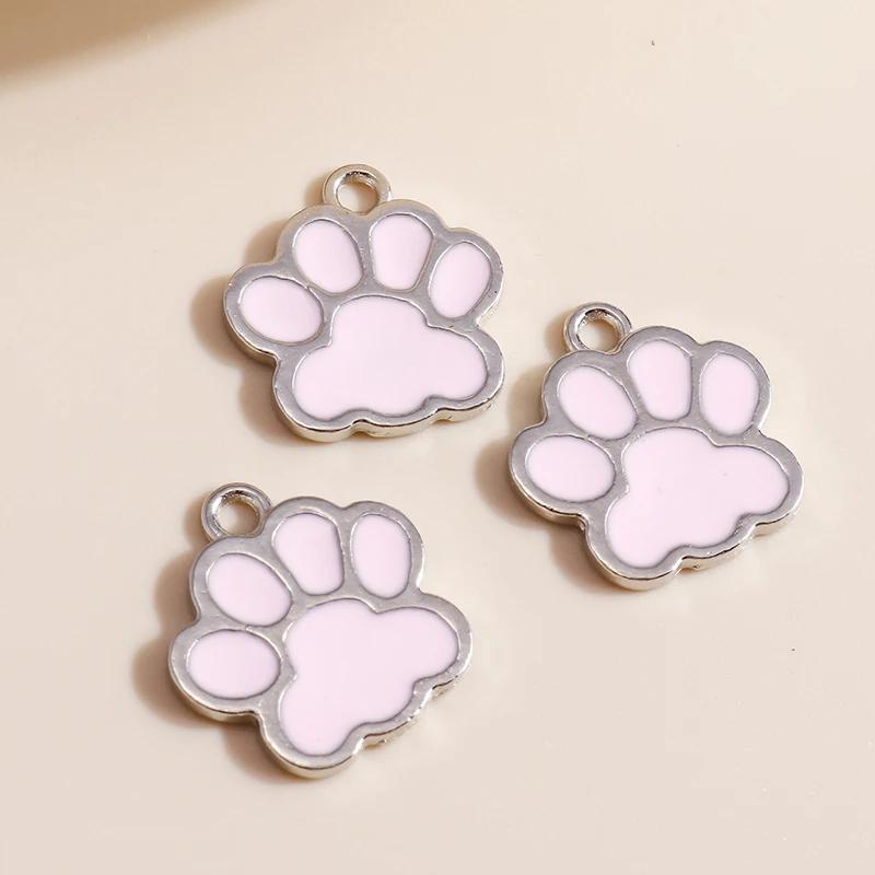 Esmalte Colorido Gato e Cachorro Pata Encantos, DIY Handmade Brincos, Pulseiras e Colares, Fazer Jóias, Artesanato Acessórios, Novos - Image 1