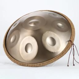 Tambor de aço Handpan para meditação Yoga, instrumentos musicais, D Minor Gold Pantam, 440HZ, 10 in, 12 in, 22 in, 432HZ, 9 Notes - Image 4