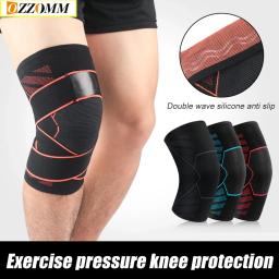 Joelheira de compressão esportiva, joelheiras ortopédicas de ajuste para trabalho, protetor de patela, vôlei, corrida, ciclismo, 1 peça - Image 1